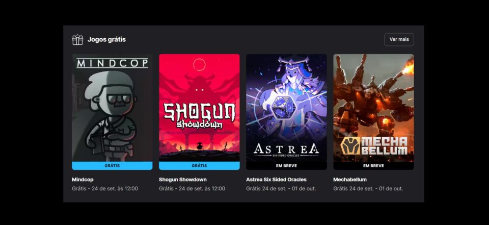 Epic Games Store oferece Mindcop e Shogun Showdown gratuitamente por tempo limitado Epic Games Store oferece Mindcop e Shogun Showdown gratuitamente por tempo limitado