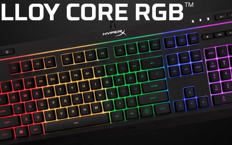 HyperX Alloy Core RGB com 65% de desconto: teclado gamer silencioso e durável