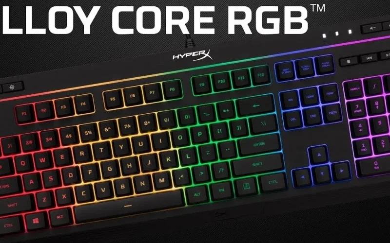 HyperX Alloy Core RGB com 65% de desconto: teclado gamer silencioso e durável