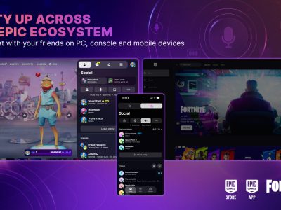 Epic Parties integra chat de voz entre Fortnite, Epic Games Launcher e mobile