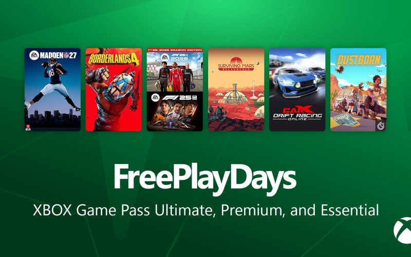 Jogos Gratuitos neste Fim de Semana: Borderlands 4, F1 25 e Mais com Xbox Game Pass