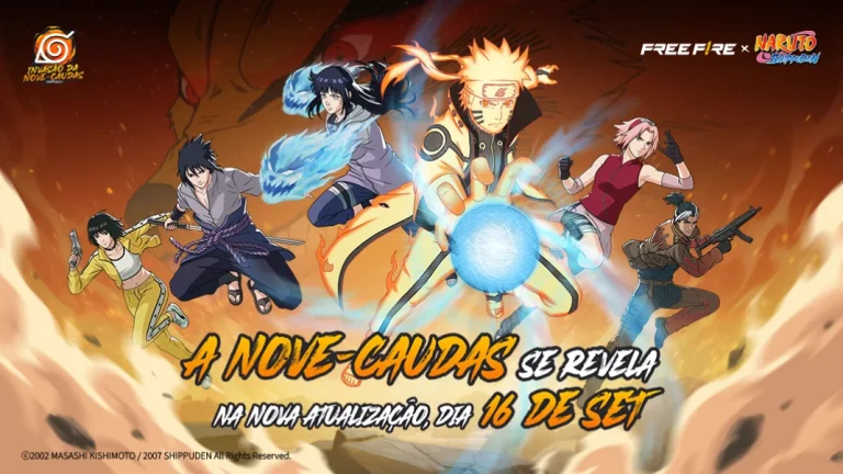 Free Fire reintroduz NARUTO SHIPPUDEN com jogabilidade renovada e novas recompensas destacadas pelos fãs
