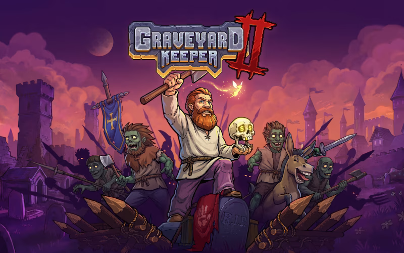Graveyard Keeper 2 chega com novidades em automação e combates contra mortos-vivos