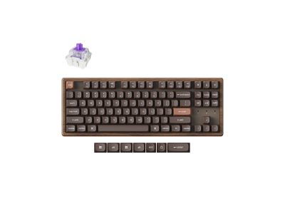 Keychron K8 HE All-Wood: teclado gamer com switches magnéticos e corpo de madeira