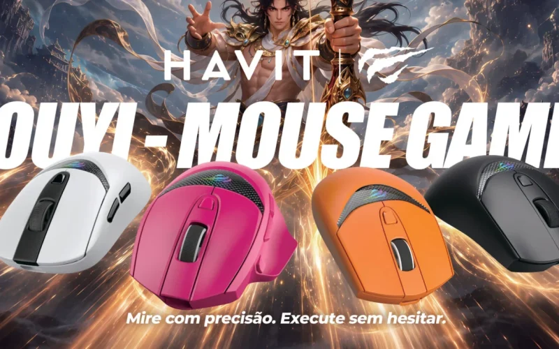 HAVIT revela novos periféricos FUXI H3 Ultra e HOUYI na BGS 2026