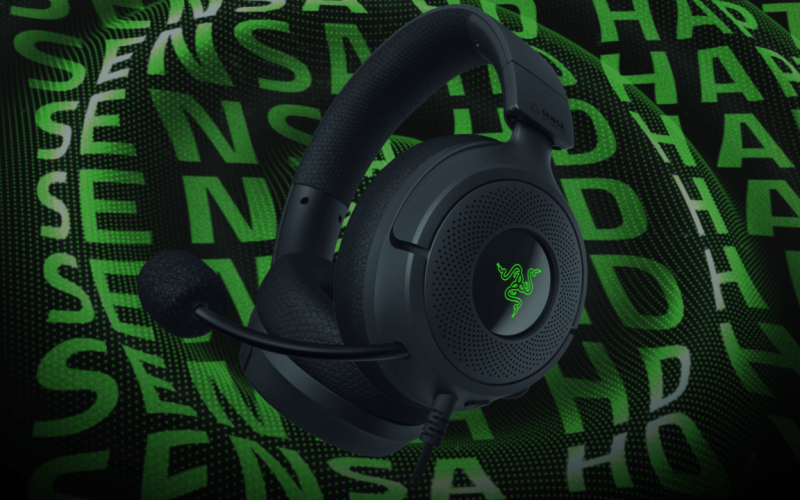 Razer Kraken V4 X Sensa HD Haptics Edition: Headset com feedback tátil para jogos