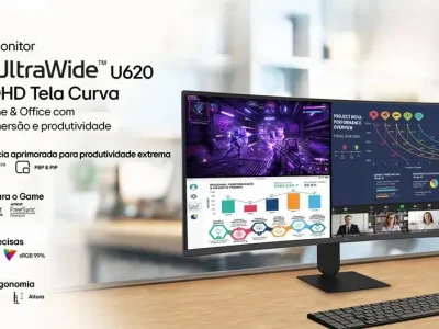 LG UltraWide 34U620B-B: Monitor Curvo de 34″ com 144 Hz Chega ao Brasil