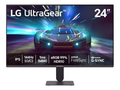 Monitor Gamer LG UltraGear 24G411A-B de 24″ com 144 Hz e preço em promoção na Mercado Livre