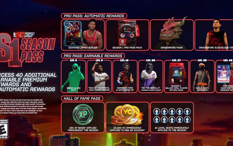 Como obter a Dragonfire Mask e a Dragonfire Sleeveless Tee em NBA 2K27