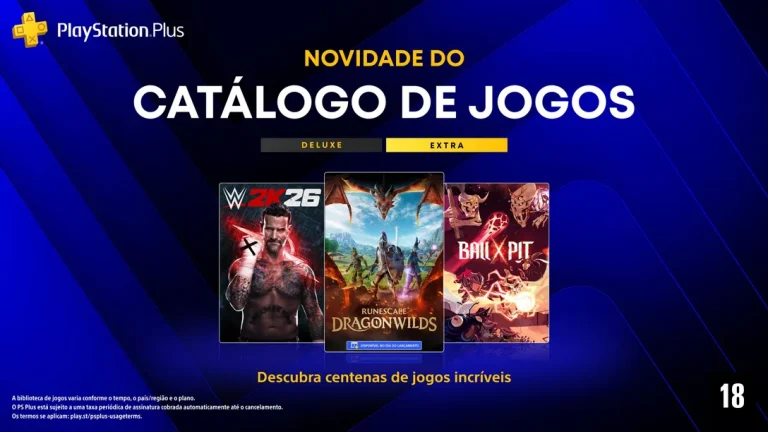 PlayStation Plus adiciona RuneScape: Dragonwilds, WWE 2K26 e mais jogos a partir de 15 de setembro