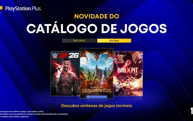 PlayStation Plus adiciona RuneScape: Dragonwilds, WWE 2K26 e mais jogos a partir de 15 de setembro