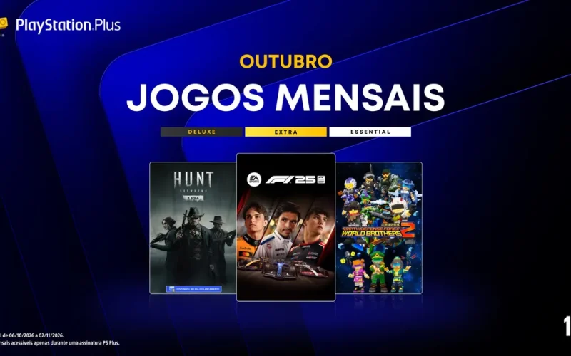 F1 25, Hunt e EDF chegando ao PlayStation Plus em outubro de 2026