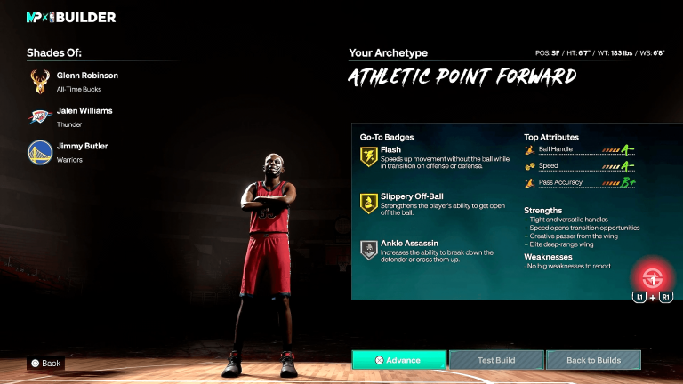 Melhor Build de Small Forward em NBA 2K27: Como Montar a Point Forward de 6'8"
