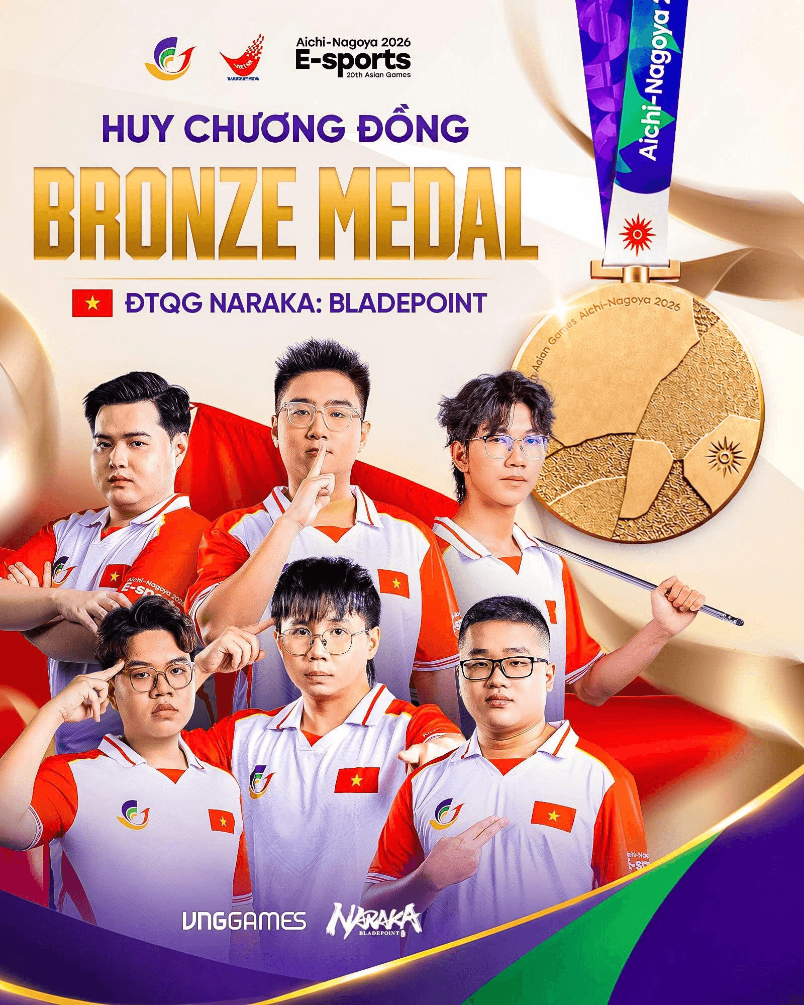 O eSports vietnamita escreve um novo capítulo na história nos Jogos Asiáticos com sua primeira medalha - Foto 1. Esports Việt Nam escreve um novo capítulo na história nos Jogos Asiáticos com sua primeira medalha - Foto 1.