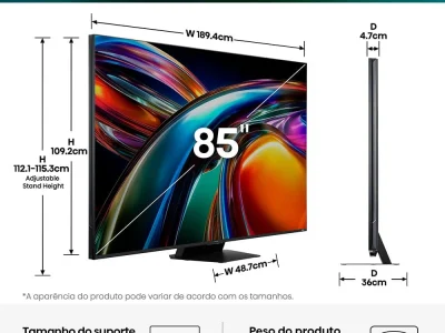 Hisense UR9 traz TVs MiniLED de 85 e 100 polegadas com preços a partir de R$ 29.999 no Brasil