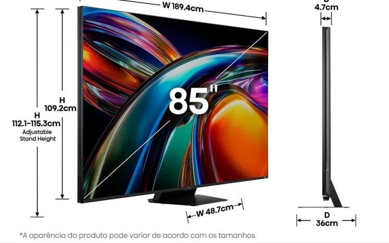 Hisense UR9 traz TVs MiniLED de 85 e 100 polegadas com preços a partir de R$ 29.999 no Brasil