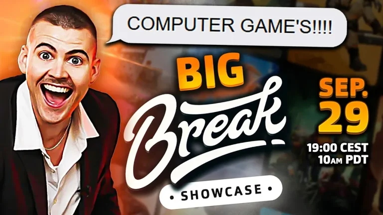 The Big Break Showcase trará novidades de Satisfactory, Goat Simulator 3 e novos jogos independentes em setembro