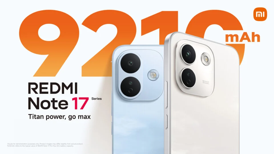 Xiaomi lança REDMI Note 17 Series com inovações em bateria e resistência, incluindo modelo Pro Max 5G