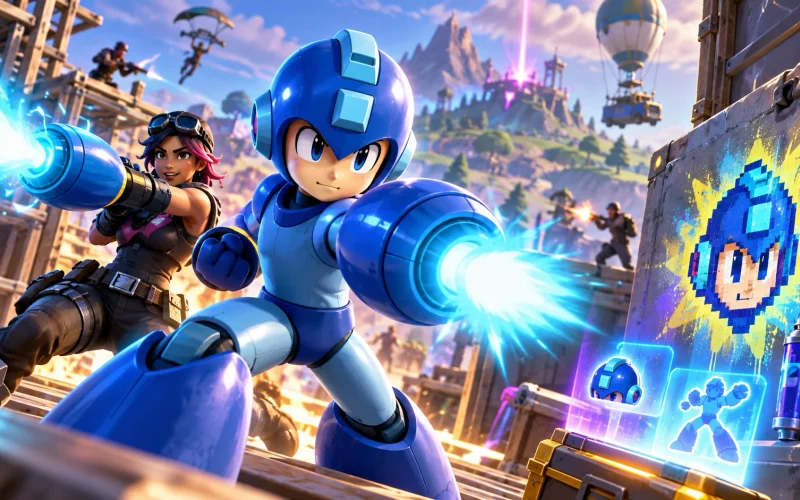 Fortnite dá recompensas de Mega Man hoje; torneio no Brasil começa às 20h