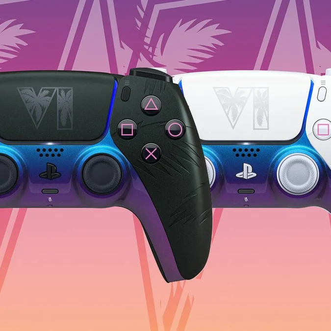 GTA 6 ganha dois controles de PS5 com visual que muda conforme a luz GTA 6 ganha dois controles de PS5 com visual que muda conforme a luz