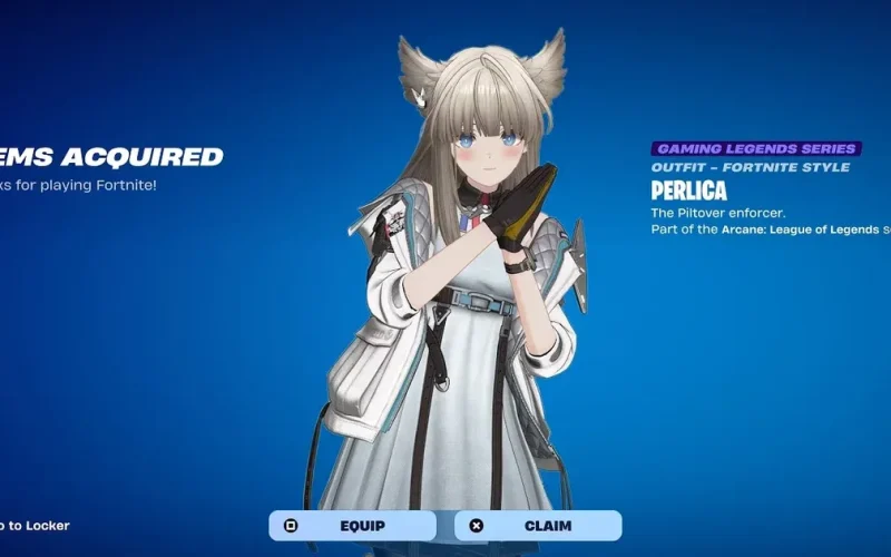 Como resgatar a skin Perlica de Arknights Endfield gratuitamente no Fortnite