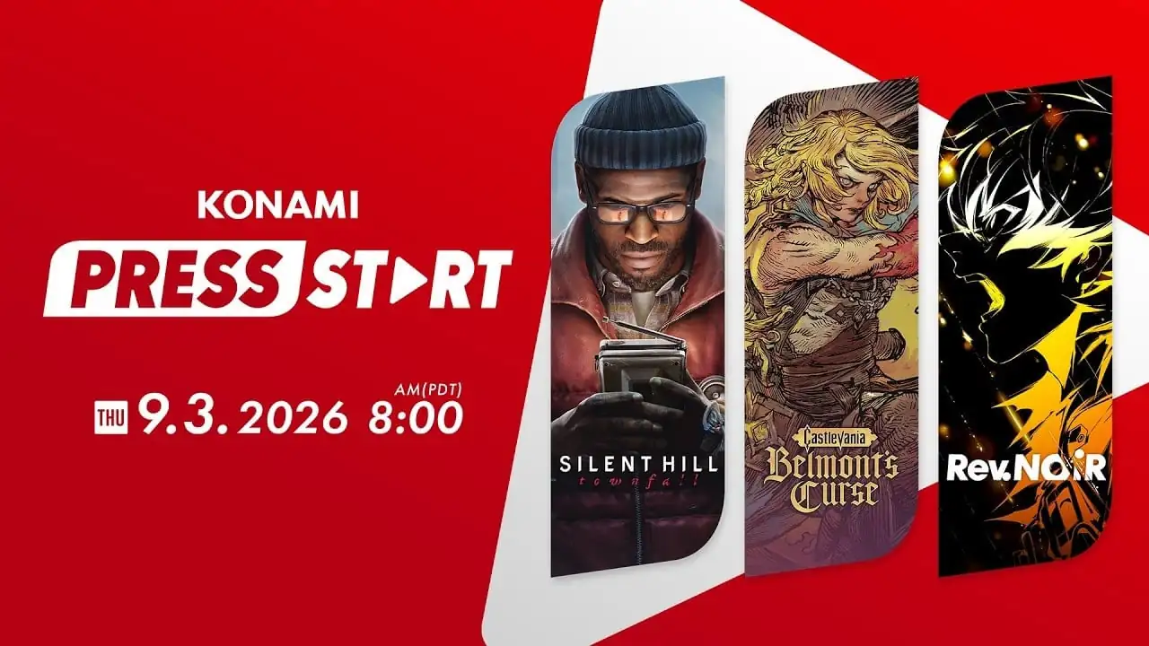 Konami Press Start traz novidades de Silent Hill, Castlevania e Rev. NOiR em setembro