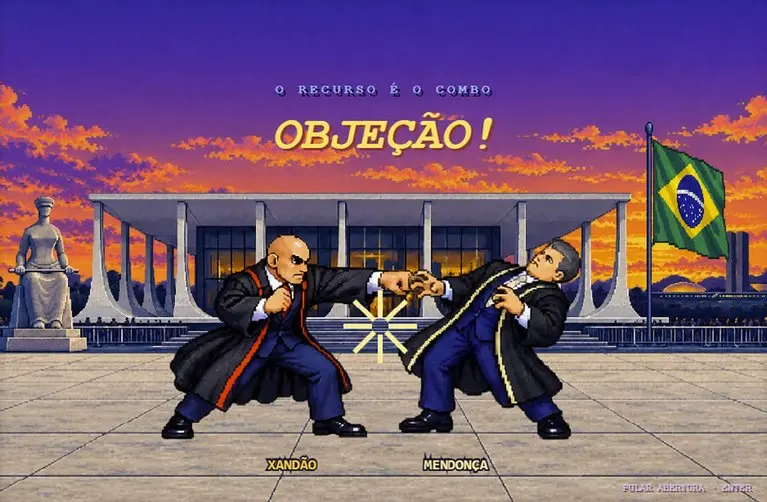 Criaram um “Street Fighter do STF” e sim, você pode colocar os ministros para sair no soco