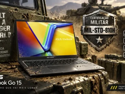 Notebook ASUS com DDR5 e SSD NVMe cai para R$ 2.999 em 12x na Amazon