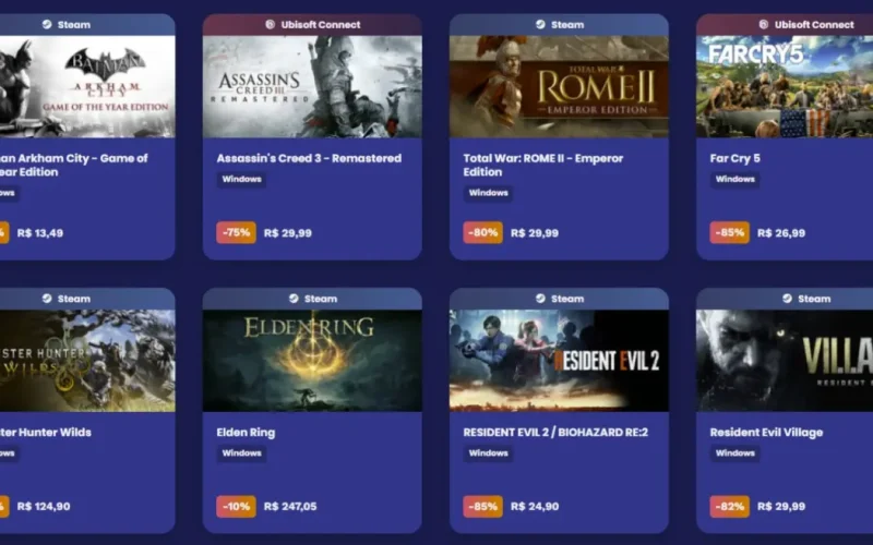 Melhores ofertas do aniversário da Nuuvem: jogos com até 90% de desconto