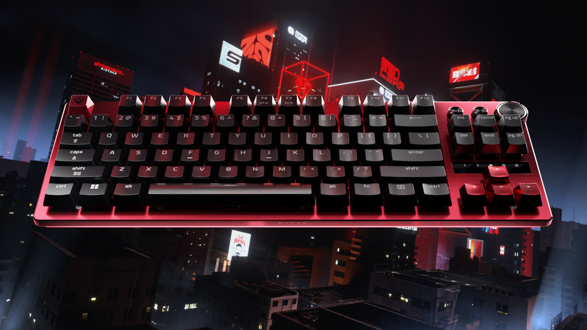 Razer e Sentinels lançam teclado Huntsman V3 Pro Tenkeyless 8KHz