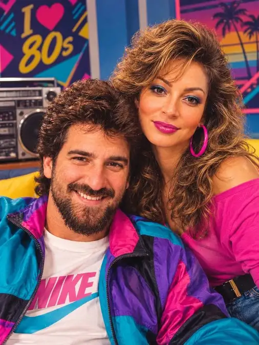 Exemplo de fotografia com estética dos anos 90 criada com inteligência artificial.