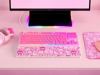 Teclado gamer rosa da Razer disponível por R$ 899,90 na Amazon