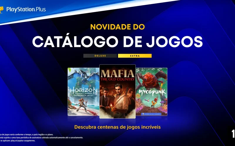 Jogos do Catálogo do PlayStation Plus em Outubro: Mafia: The Old Country, Horizon Forbidden West e Mais Edições Exclusivas