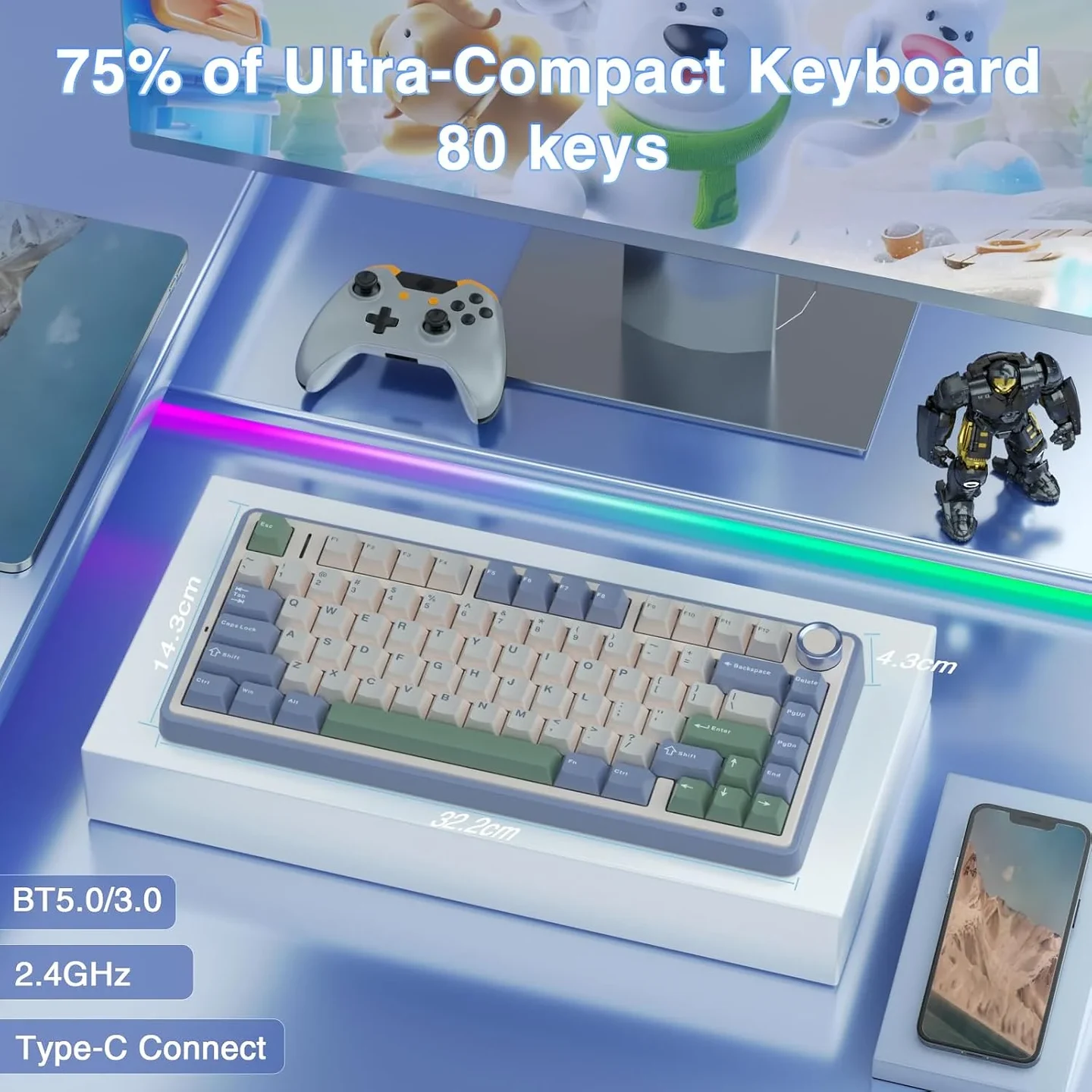 Teclado AULA F75