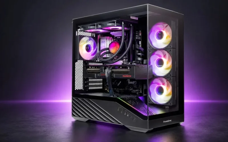 PowerSpec G764 com Ryzen 7 9800X3D e Radeon RX 9070 XT tem desconto de $850