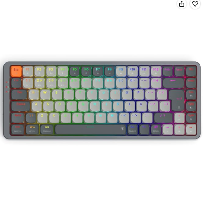 Teclado Mecânico Gamer Redragon Azure RGB Pro
