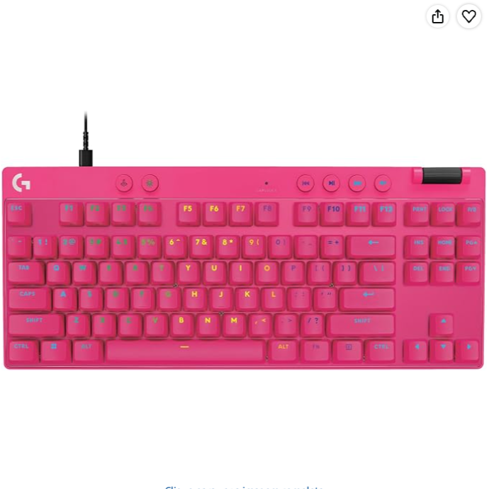 Teclado Gamer Com Fio Logitech G PRO X TKL RAPID
