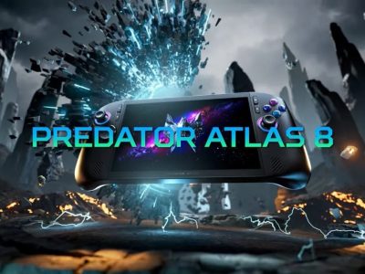 Acer Predator Atlas 8: Handheld com Intel Arc G3 Extreme por US$1.299 e tela 120 Hz