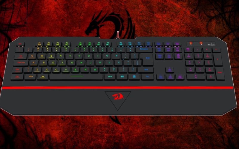 Teclado Gamer Redragon Karura 2 K502RGB com layout ABNT2 e 39% de desconto na Amazon