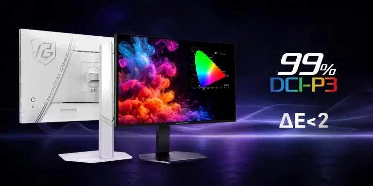 ASRock lança monitores de alta performance em novas cores