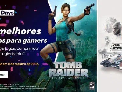 ASUS participa do Intel Gamer Days 2026 com notebooks que vêm com Tomb Raider e Star Wars de graça