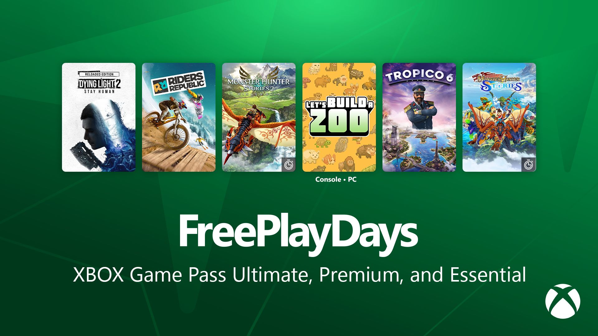 Fique de Olho nos Dias para Jogar de Graça: Dying Light 2, Monster Hunter e Riders Republic na Xbox!