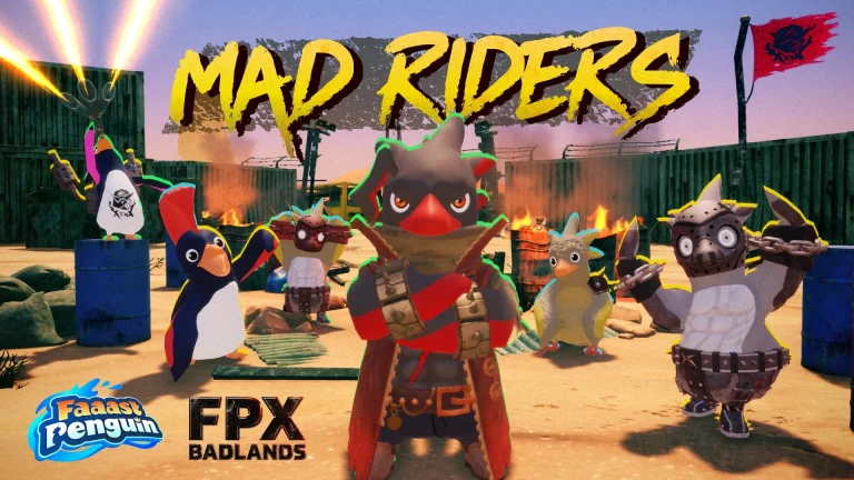 Faaast Penguin ganha novo mundo desértico FPX: Badlands com corridas e manobras em 15 de outubro