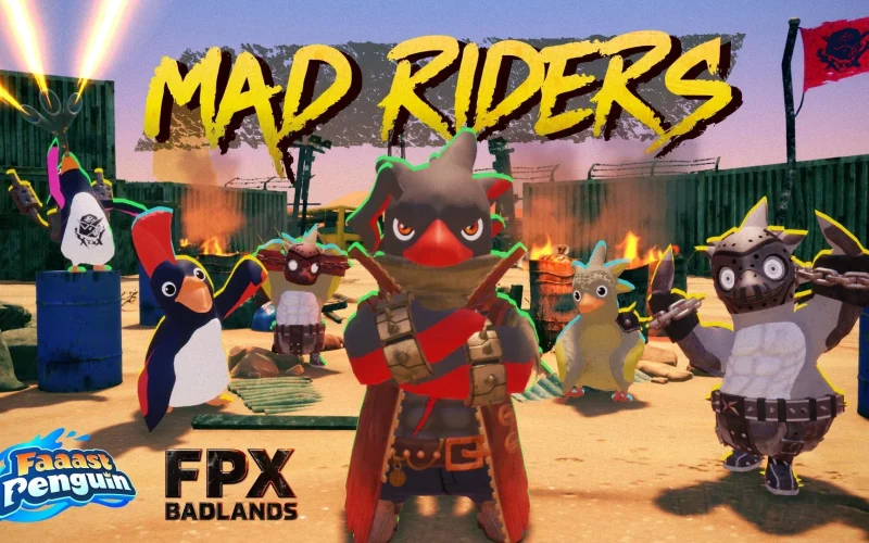 Faaast Penguin ganha novo mundo desértico FPX: Badlands com corridas e manobras em 15 de outubro