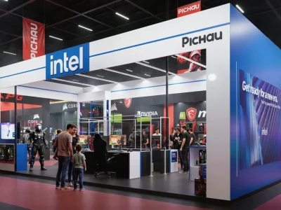 Intel destaca processadores Core e Ultra no Pichau Arena 2026 com PCs gamer de alto desempenho