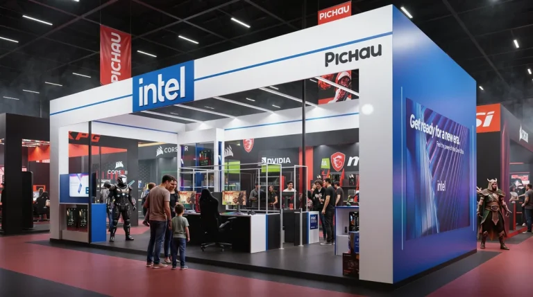 Intel destaca processadores Core e Ultra no Pichau Arena 2026 com PCs gamer de alto desempenho