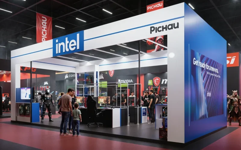 Intel destaca processadores Core e Ultra no Pichau Arena 2026 com PCs gamer de alto desempenho
