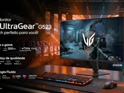 LG UltraGear lança novos monitores gamer de até 200 Hz no Brasil, com destaque para modelos de 27 e 32 polegadas