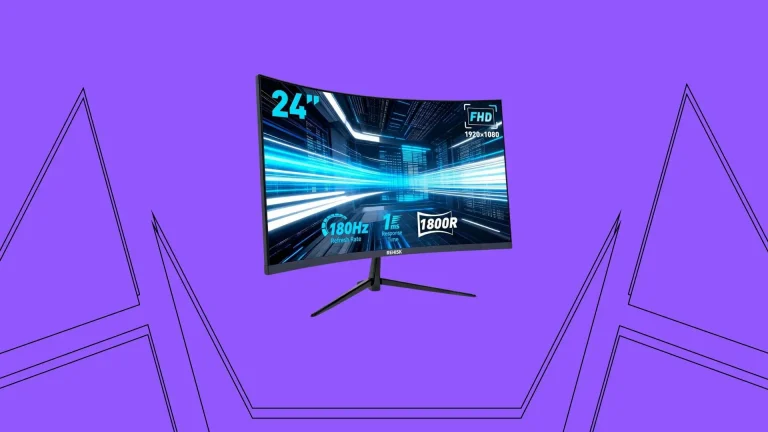 Monitor Gamer Curvo de 24" Full HD com 180 Hz e 20% de desconto na Amazon
