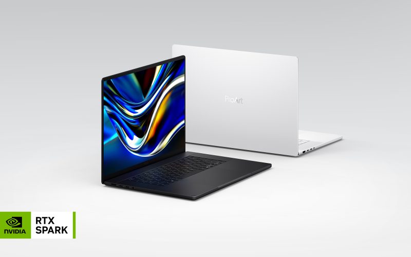 Notebooks ASUS ProArt P16 e P14 trazem NVIDIA RTX Spark para criadores e IA